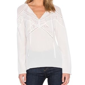 NWT Bailey 44 white hades too blouse 100% silk